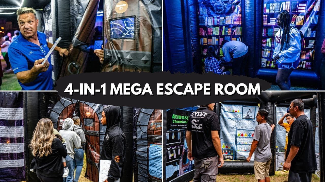 🚪 ESCAPE the Norm at Your Next 🔍🗝️🧩 Unlock the Fun with Portable, Inflatable Escape Room Rentals!