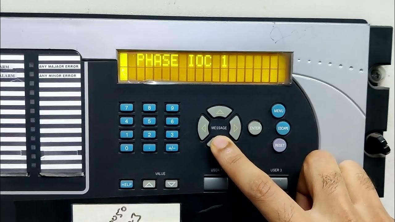 How to view Relay settings in GE M60 T60 Relay? GE M60 T60 relay settings YouTube