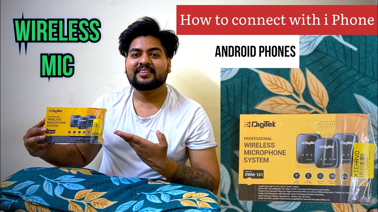 Digitek wireless microphone DWM 101 system how to connect with