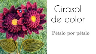 Girasol de color- Versión 2 mide 15cm