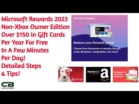 Free gift cards and sweepstakes with Microsoft Rewards