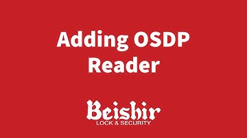 Adding OSDP Reader