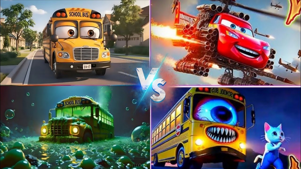 ℹ️ 🚀 EPIC Tiles Hop Battle | School Bus vs Train Eater (Impossible!) #coffindance #tileshop #mcqueen