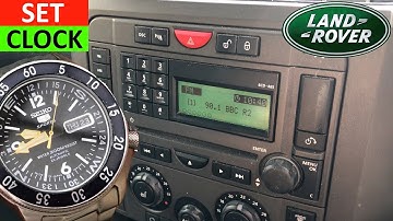 How to set Clock on Land Rover Discovery - How to set Time on Land Rover Discovery