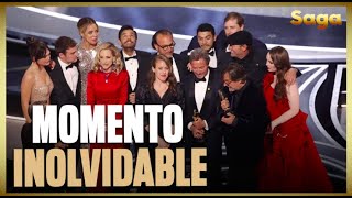 Así fue como EUGENIO DERBEZ subió al ESCENARIO de los OSCAR con el equipo de CODA Net Worth