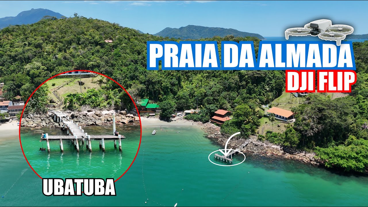 Praia da Almada🌊 | 👌 DJI Flip  Vistas Incríveis do Alto em Ubatuba