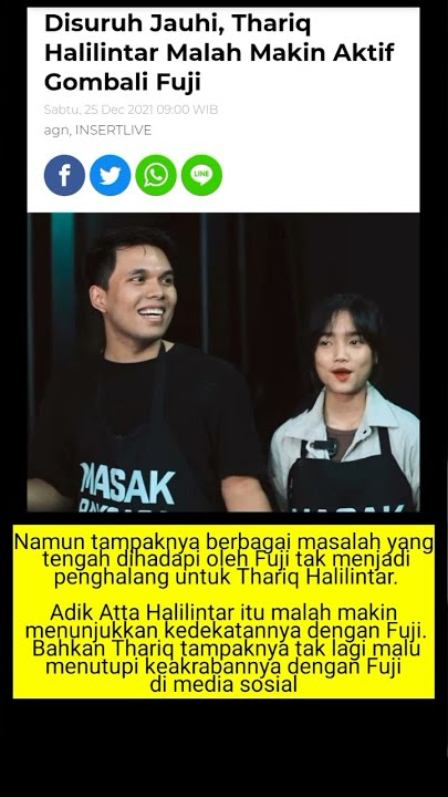 DISURUH JAUHI, THARIQ HALILINTAR MALAM AKTIF GOMBALIN FUJI #thariq #fuji #shorts