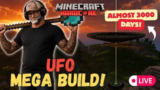 Part 2: I'm Building an INSANE UFO Mega Base After Almost 3,000 Days in Hardcore Minecraft! 👽