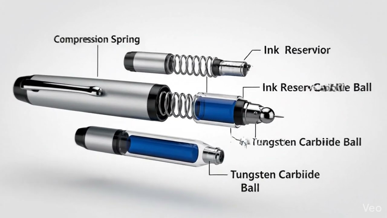 Inside a Ballpoint Pen: 3D Encyclopedia View