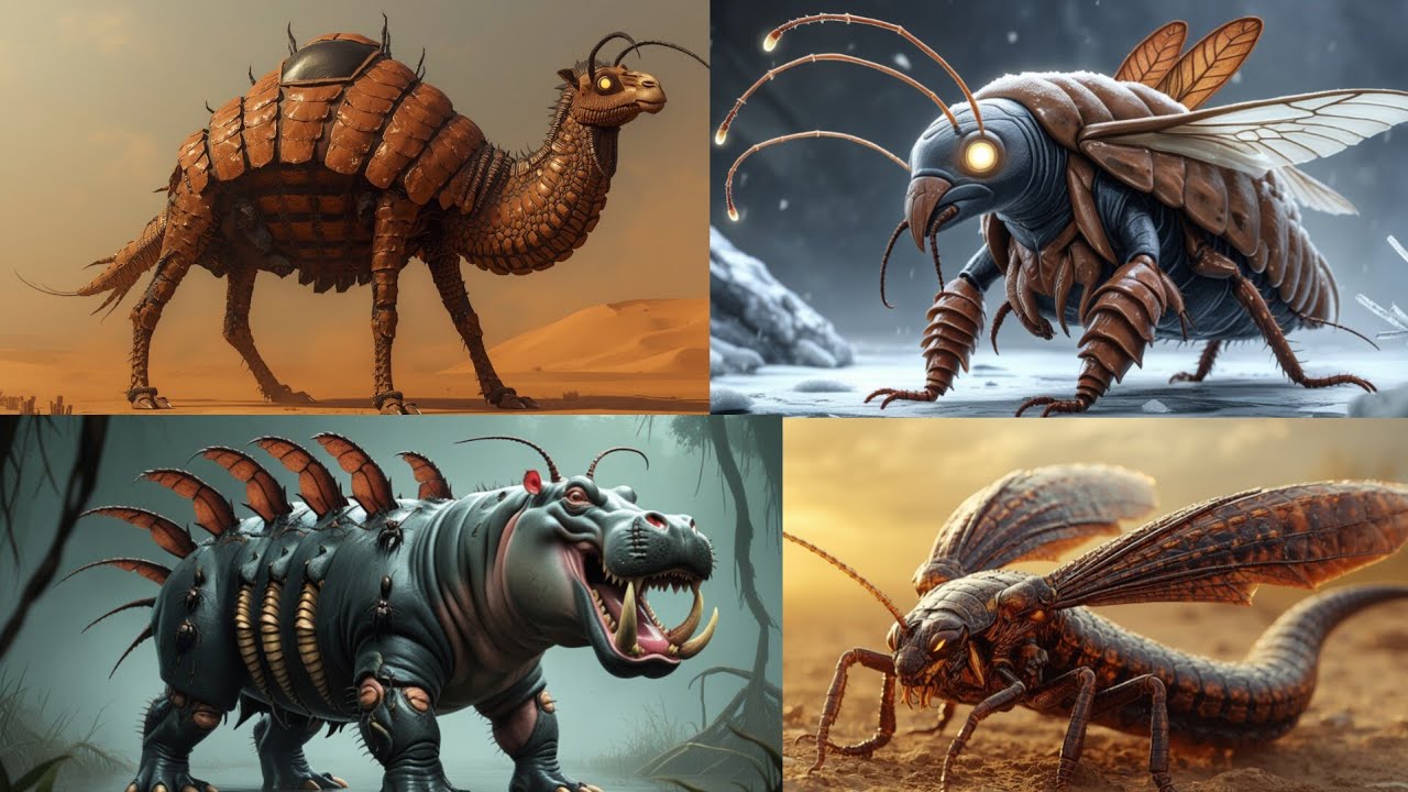 Lion Cockroach “The Apocalypse Roach King | Fusion of Cockroach, Lion, Snake ...