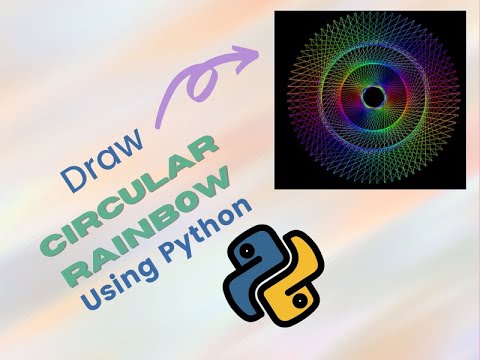 Draw Circular Rainbow by using Turtle Library of Python | Turtle ...