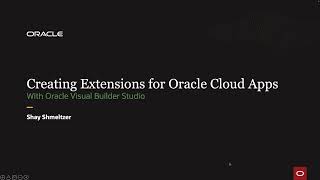 Creating Extensions for Oracle Cloud Apps video thumbnail