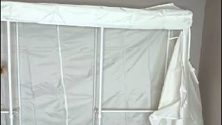 Honest Review + Install of White Clothing Rack with Cover, ULIFHOME E14C Pro Heavy Duty Closet Organ