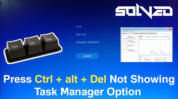 [SOLVED] Press Ctrl+Alt+Delete After Not Showing Task Manager Option || Not Showing Task Manager.