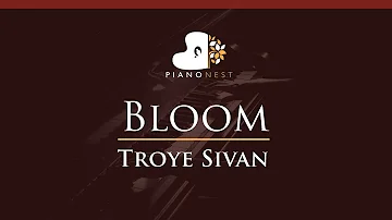 Troye Sivan - Bloom - HIGHER Key (Piano Karaoke / Sing Along)