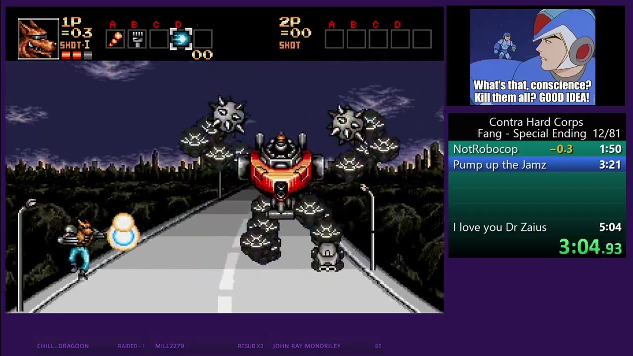 Contra Hard Corps - Fang Special Ending in 5:02