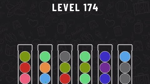 Ball Sort Puzzle Level 174 #ballsortpuzzle #ballsortpuzzlegameplay #puzzlegame #mobilegames