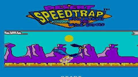 Intro-Demo - Desert Speedtrap Starring Road Runner and Wile E. Coyote (Europe, Master System)