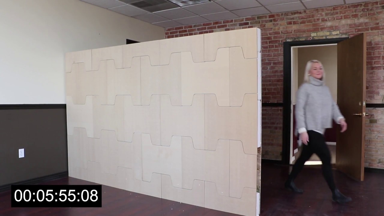 Build an office partition in 5 minutes? - YouTube