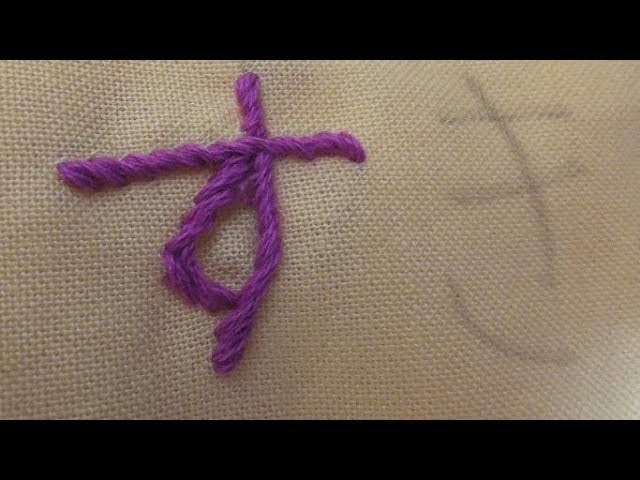 刺繍 名前を刺繍する方法ひらがなの す 刺繍 Youtube