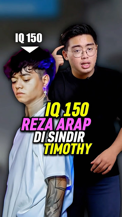 IQ 150 Reza Arap Di Sindir Sindir Timothy Ronald #shorts