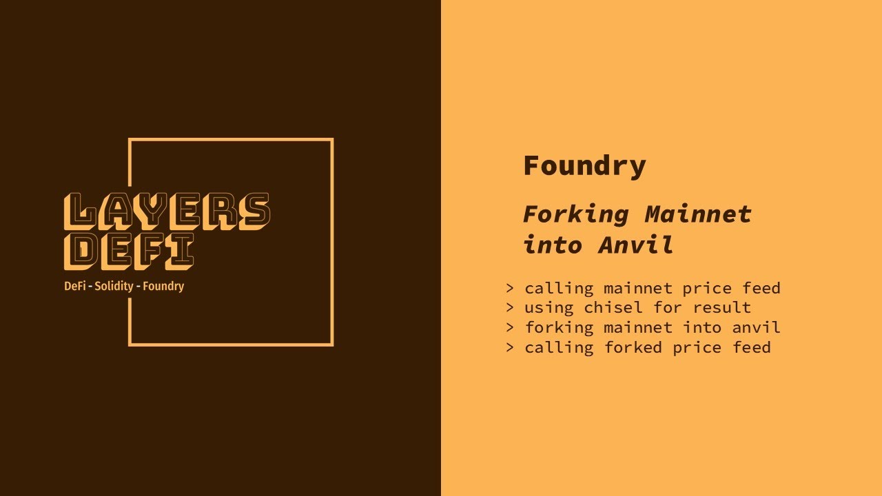 Foundry: Forking Ethereum Locally