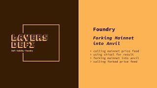 Foundry: Forking Ethereum Locally