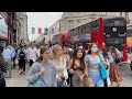 London Walking Tour | Central London Summer walk Oxford Street - August 2021[4K HDR]