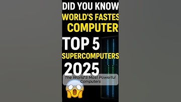 TOP5 SUPERCOMPUTERS 2025 ⚡💻 | Beyond Imagination!#shotrs
