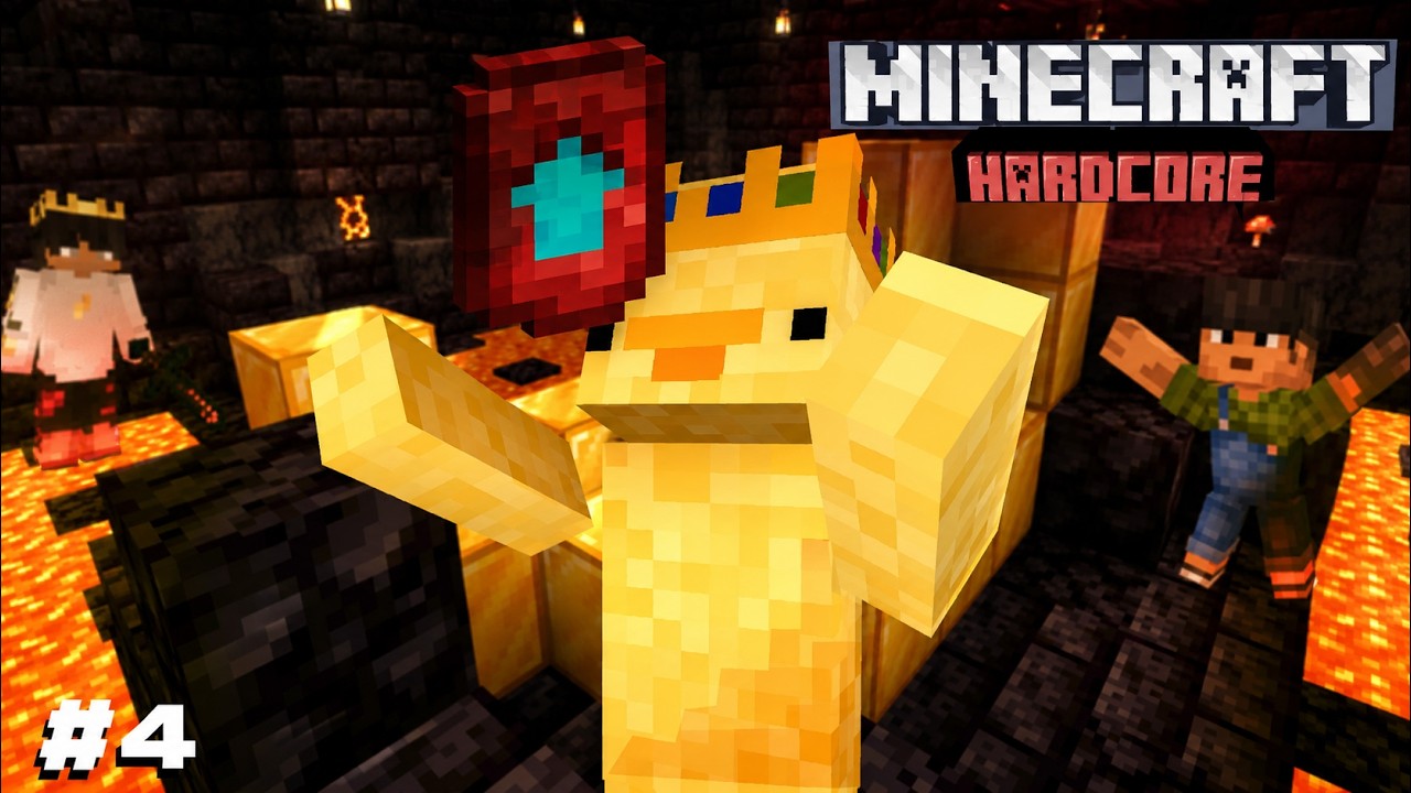Encontramos uno de los tesoros más valiosos del Nether | Minecraft Hardcore Día 4