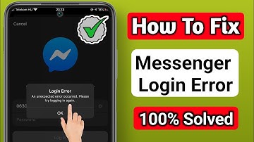 How To Fix Messenger Login Error Problem | Messenger Not Working Solution 2025