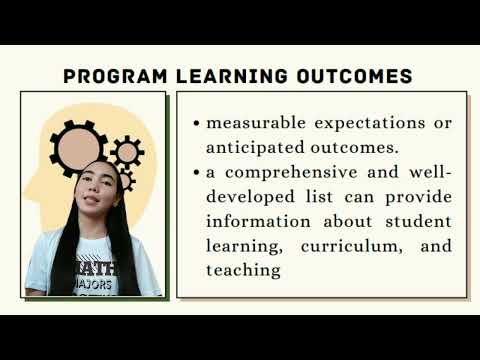 G1 Program, Course, Intended Learning Outcomes