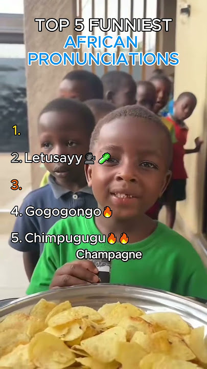 Top 5 funniest african kids pronunciations🤣 #funny #comedyshorts #funnymoments #memes #funnyshorts