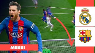 LEO MESSI: ALL ACTIONS in REAL MADRID 2 - 3 FC BARCELONA