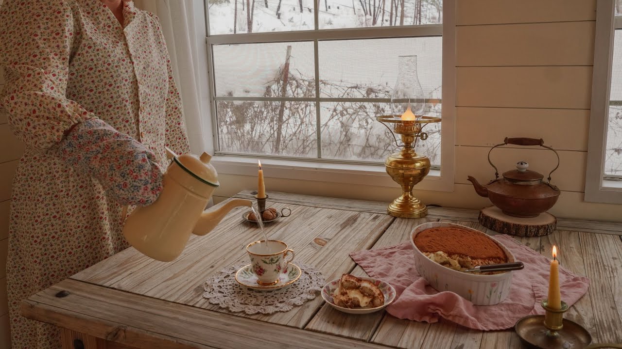 Make Time to Treat Yourself to Something Sweet | Rural Winter Tiramisu and Sewing