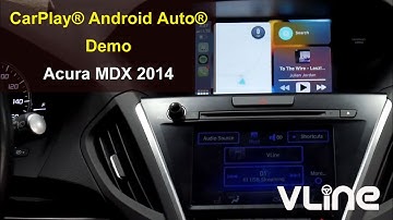 CarPlay® Android Auto® Demo in Acura MDX 2014 2015 2016 2017 2019 2020 with GROM VLine VL2 System