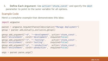 Using argparse for Mutually Exclusive Options in Python