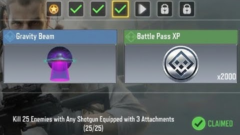Call Of Duty Mobile Kill 25 Enemies with Any Shotgun Equipped with 3 Attachments Task Complete