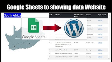 SVG Map Dynamic Table Data Sowing Website from Google Sheets