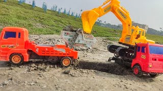 tractor fully Loading Sand And PoLo Truck Pulling Out Auto Rickshaw | Tractor | Hakes point