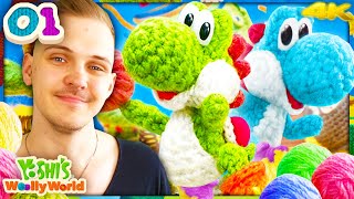 Let’s Play Yoshi's Woolly World #01 🧶 Yoshi’s wolliges Abenteuer zu 100%!