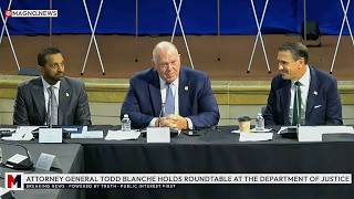🚨 AG Todd Blanche, FBI Dir. Kash Patel, Border Czar Tom Homan Join Migrant Crime Roundtable at DOJ