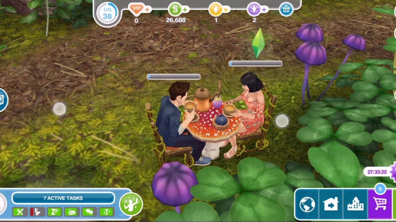 SIMS FREEPLAY Tea Time in Magical Forest YouTube
