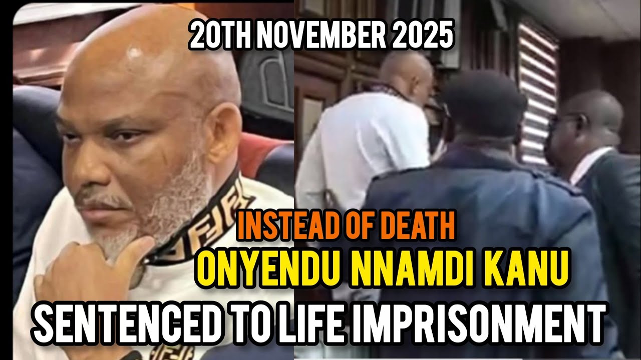 Nnamdi Kanu Finally Sentenced to Life imprisonment - YouTube