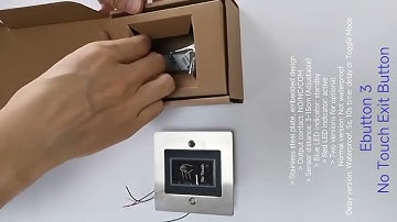 Stainless Steel No Touch Switch Infrared Sensor Automatic Door Opener Access Control Exit Button