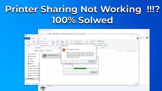 Printer Sharing NOT Working !!!? - Watch This | Windows 11 ,10 or 7
