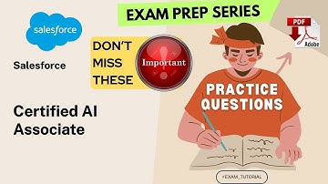 Certified AI Associate Exam Tutorial🔥IMPORTANT TOPICS🔥|  SALESFORCE | Tips & Tricks | PDF