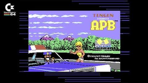 APB All Points Bulletin (Tengen/Atari, Domark 1989) C64 Loading Screen / Title Music / Menu Archive