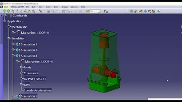 Animation of IC Engine in Catia software ki