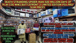 PS5 Fat/Slim,PS4,PS3 New Used Prices|PS4,PS5 Games Prices And Rental Service in Pakistan,April 2024.